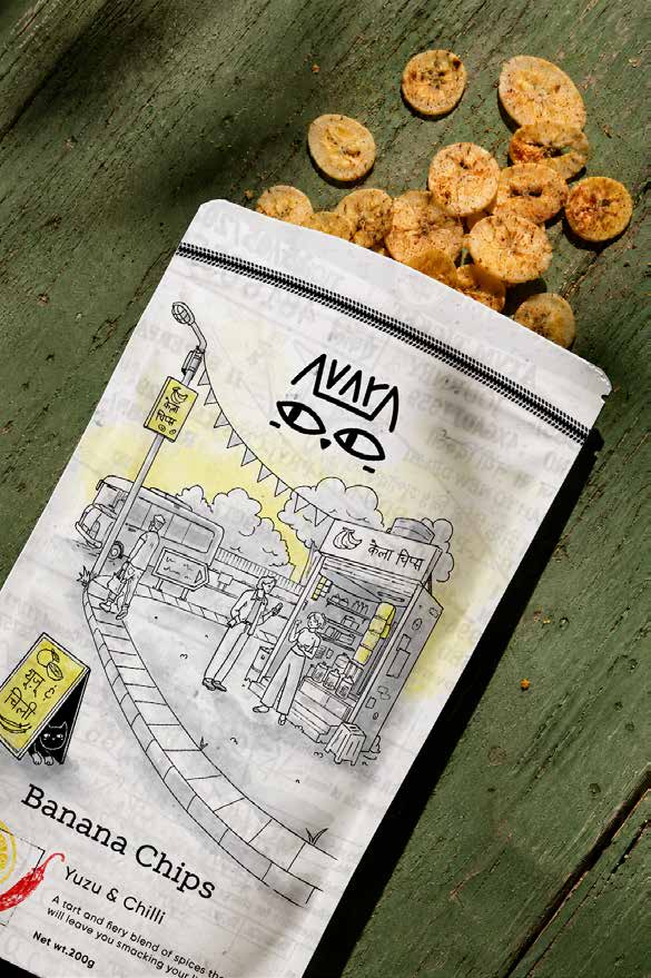 AVARA banana chips pouch