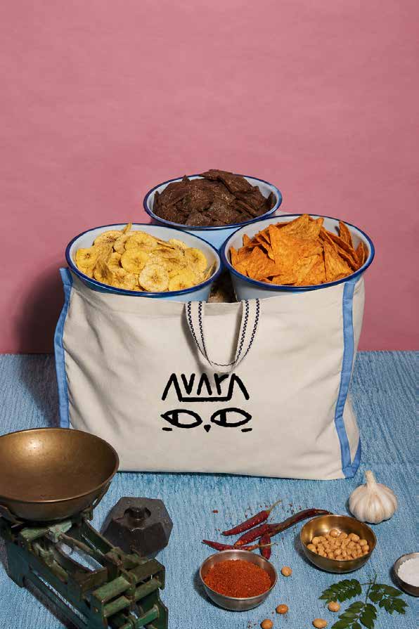 AVARA snacks in a tote
